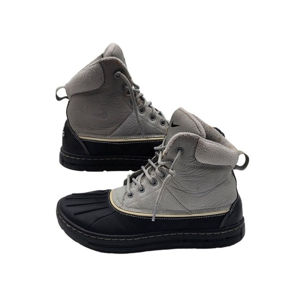 Nike ACG Woodside Matte Gray Silver Men's 7.5 Duck Boots 386469-090 Snow Winter - Picture 1 of 13